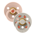 Bibs–studio collection σετ πιπίλες 2τμχ– ladybug latex blush mix– στρόγγυλη  No1 11025101