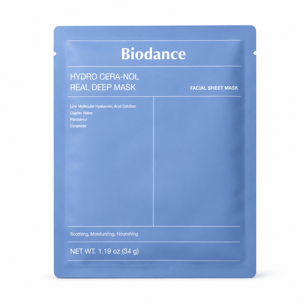 Biodance | Hydro Cera-nol | Real Deep Hydrogel Sheet Mask 34g | Soothing Overnight Hydration | BIOHYCERDM