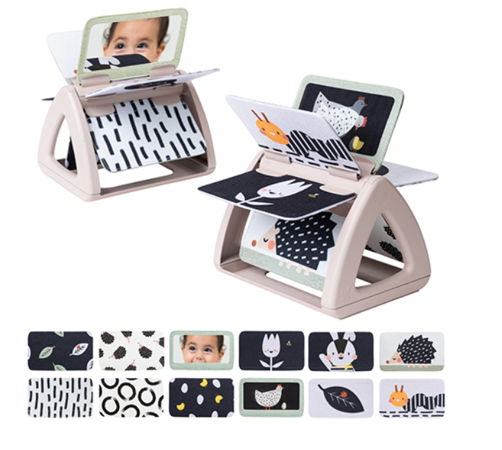 Taf Toys Βιβλίο Δραστηριοτήτων Black and White Spinning Book  0+ Μηνών T-13385