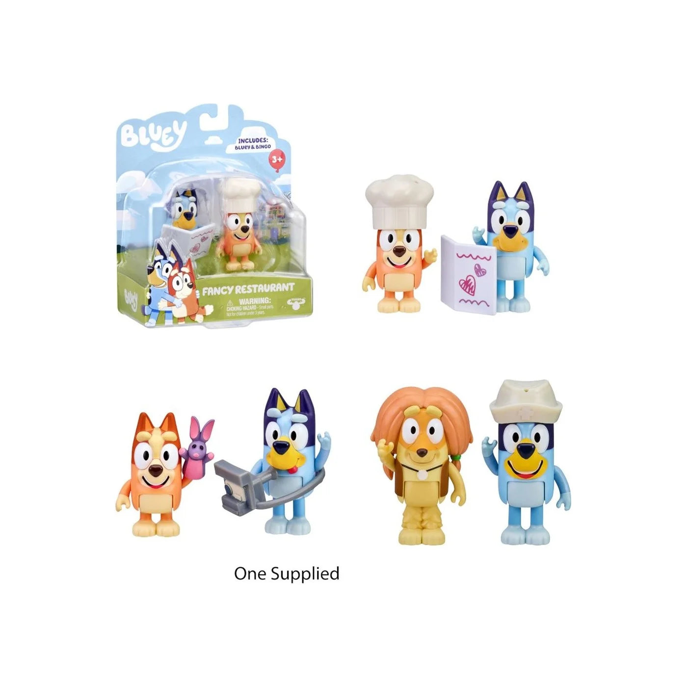 Bluey Φιγούρες Wave 4 2τεμ. – 3 Σχέδια