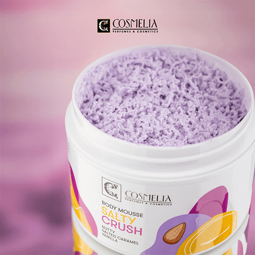 Body Mousse - Salty Crush Άρωμα Αλμυρή Καραμέλα Βανίλια 200ml | Cosmelia