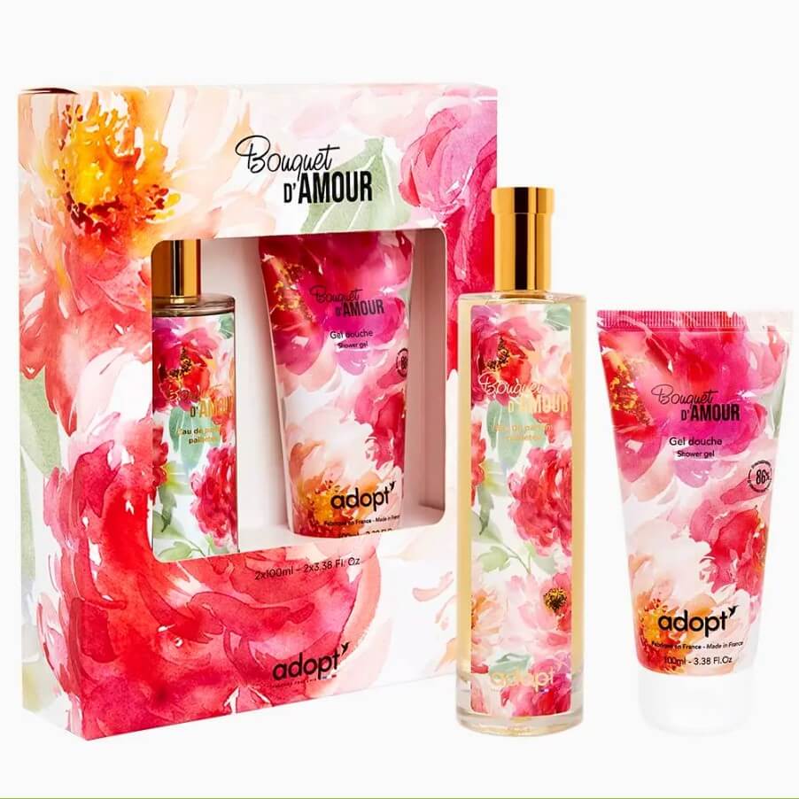 Bouquet D'amour Gift Box Eau De Parfum 100ml - Shower Gel | Adopt