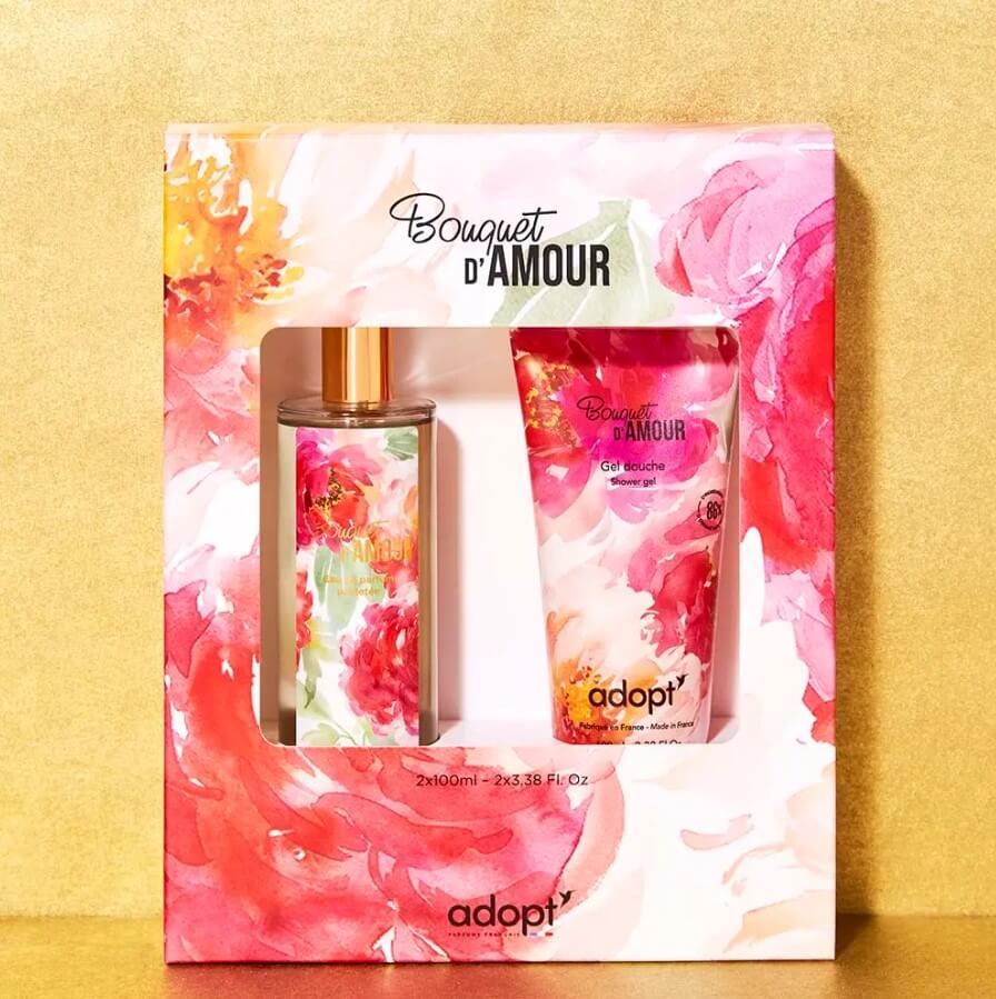 Bouquet D'amour Gift Box Eau De Parfum 100ml - Shower Gel | Adopt