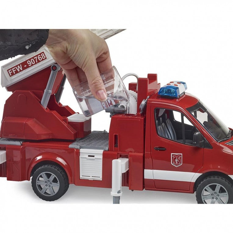Bruder Πυροσβεστικό Όχημα Mercedes Benz Sprinter με Σκάλα, Μάνικα και Σειρήνα (BR002673)