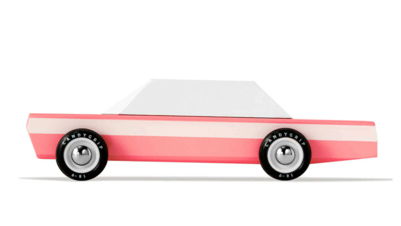 Candylab Americana Ξύλινο Αυτοκίνητο Pink Cruiser (Ροζ-Λευκό)  BG-6-2622