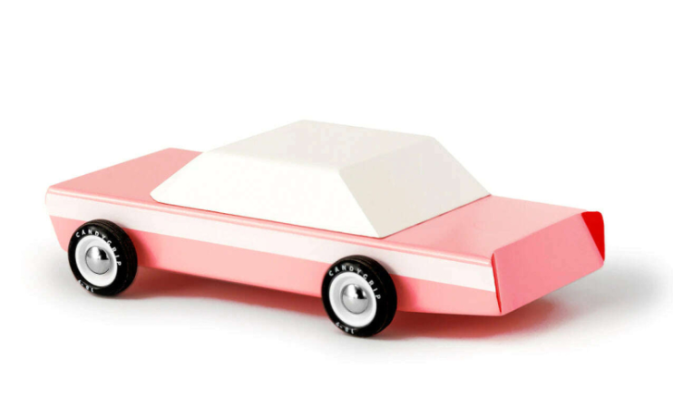 Candylab Americana Ξύλινο Αυτοκίνητο Pink Cruiser (Ροζ-Λευκό)  BG-6-2622