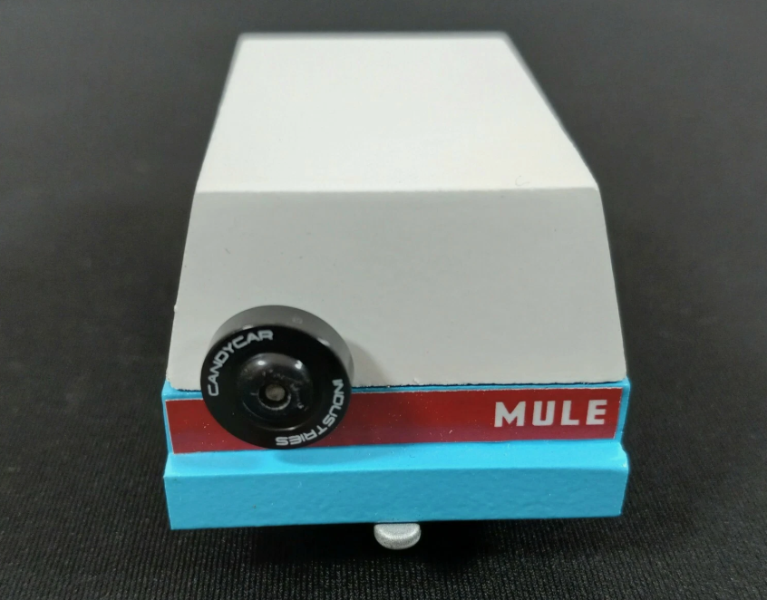 Candylab Toys Mule Wooden Model Car Blue White Truck CL008553