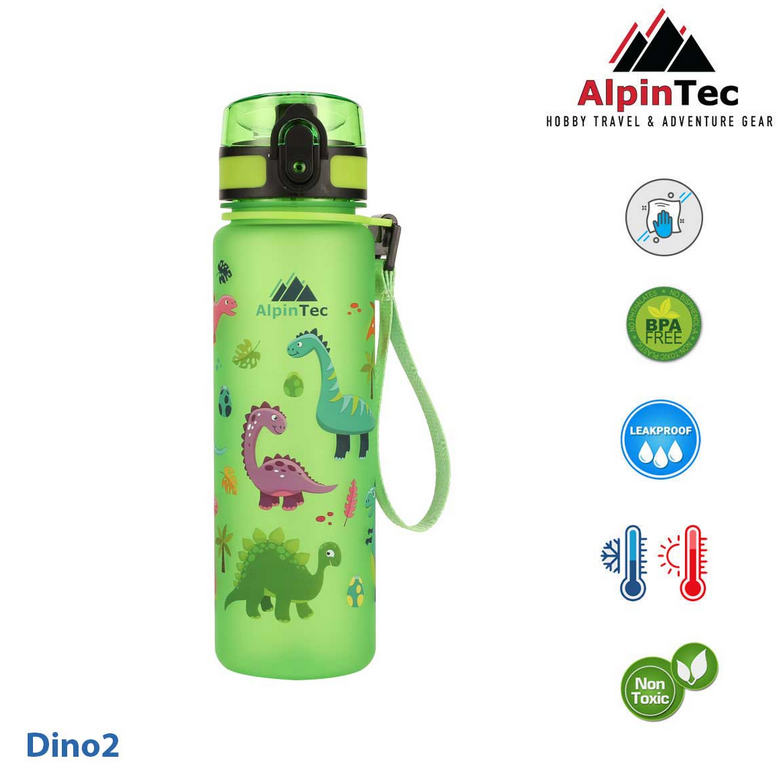 AlpinTec Kids Παγούρι 500Ml Vitility Green Dino C-500VG-DIN