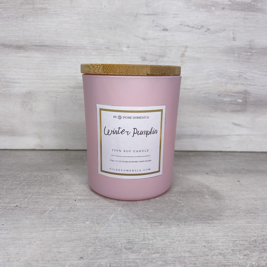 Κερί σόγιας Winter Pumpkin Small Pink