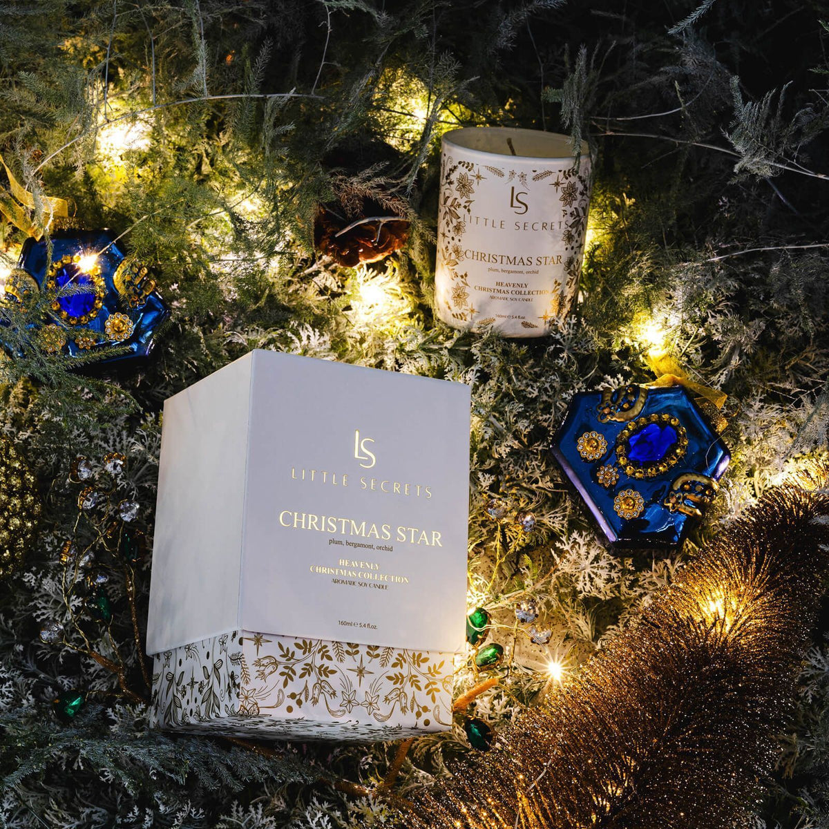 Christmas Star Heavenly Soy Candle 160ml | Little Secrets