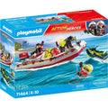 Playmobil city action φουσκωτό σκάφος πυροσβεστικής με θαλάσσιο scooter 71464