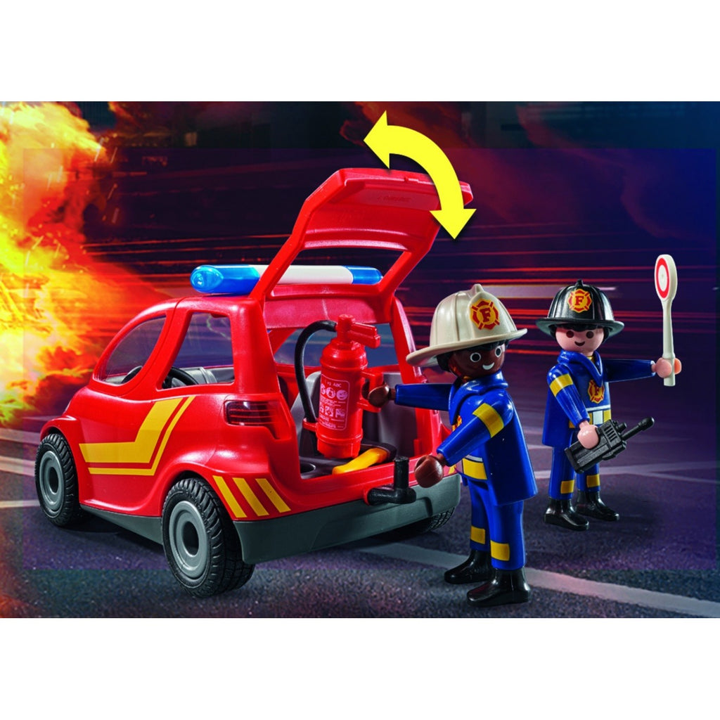 Playmobil City Action Mικρό Όχημα Πυροσβεστικής με πυροσβέστες