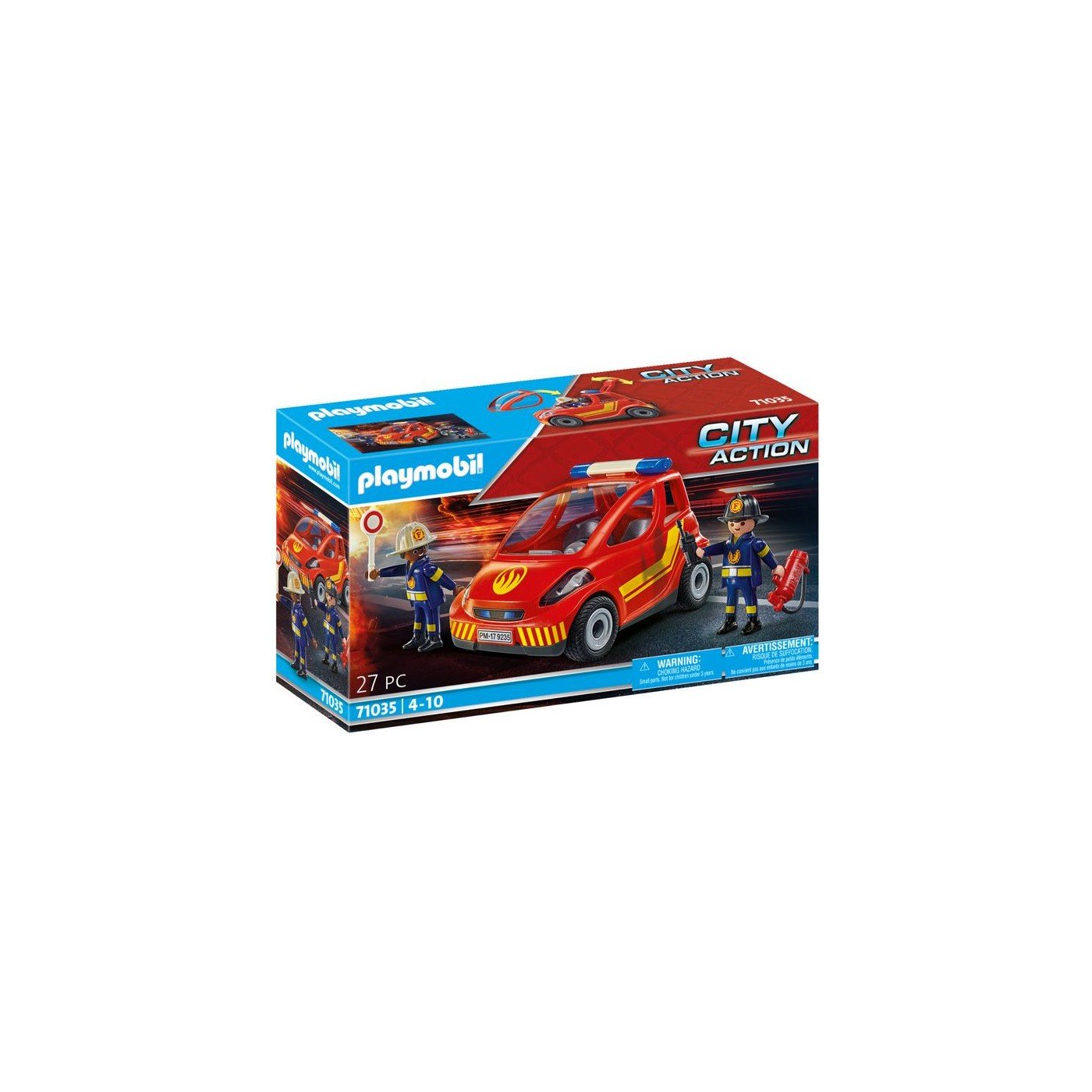 Playmobil City Action Mικρό Όχημα Πυροσβεστικής με πυροσβέστες