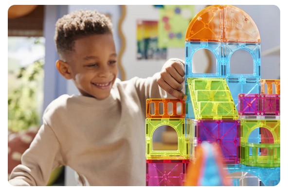 MAGNA-TILES City Center 110 Τεμάχια – Μαγνητικά Πλακίδια STEM για Πόλη 251110CC