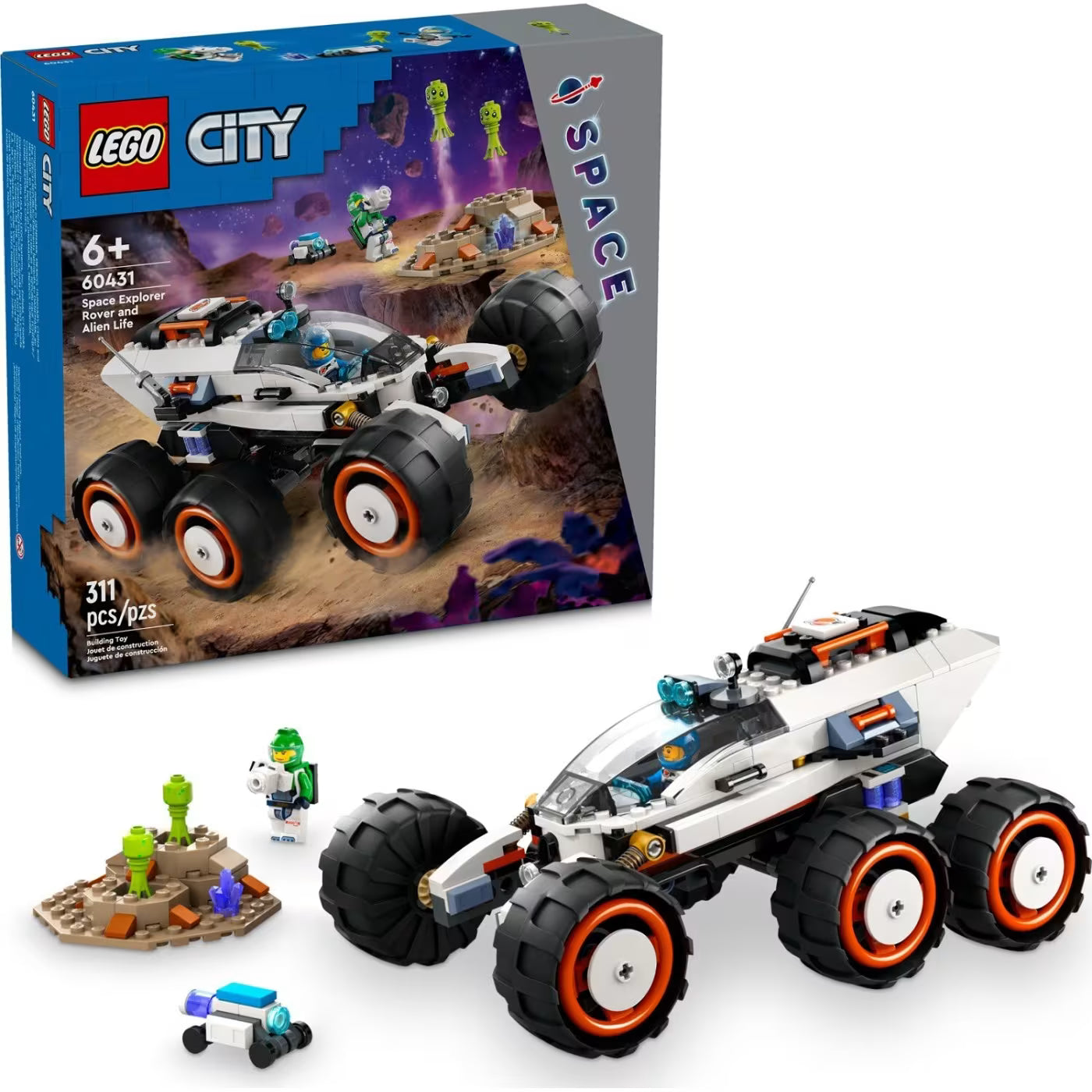LEGO city διαστημικό ερευνητικό ρόβερ και εξωγήινη ζωή 60431