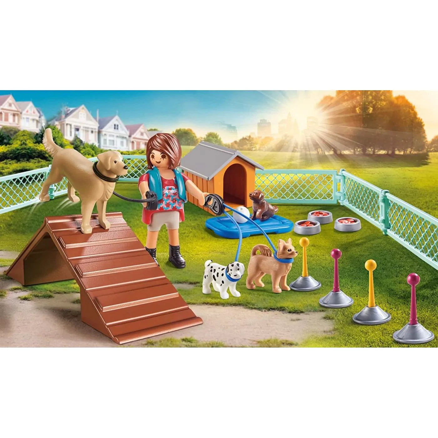 Plamobil City Life Gift Set Εκπαιδεύτρια σκύλων