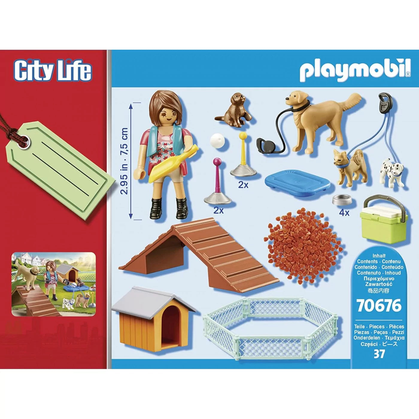Plamobil City Life Gift Set Εκπαιδεύτρια σκύλων