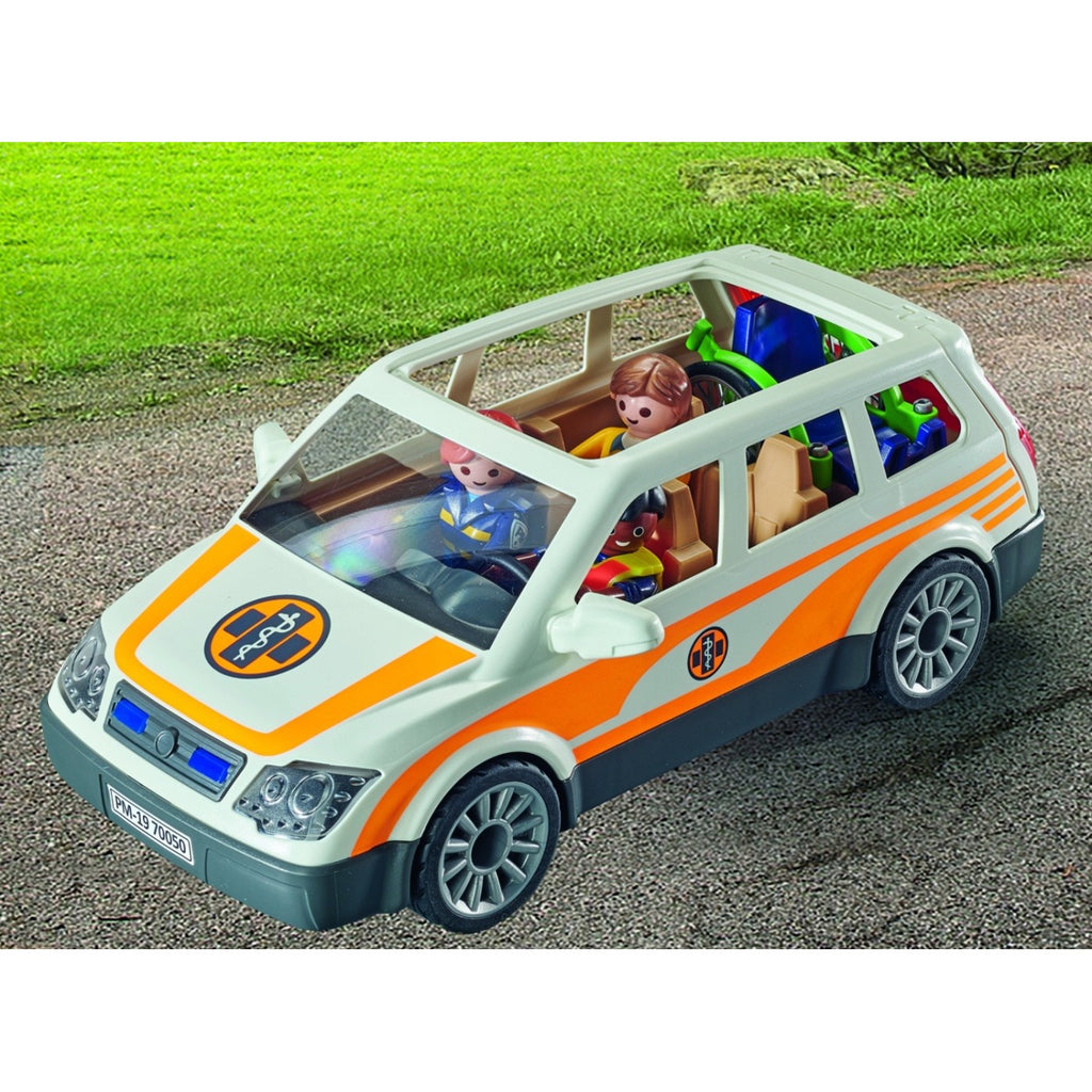 Playmobil City Life Όχημα Πρώτων Βοηθειών με Διασώστες 71037
