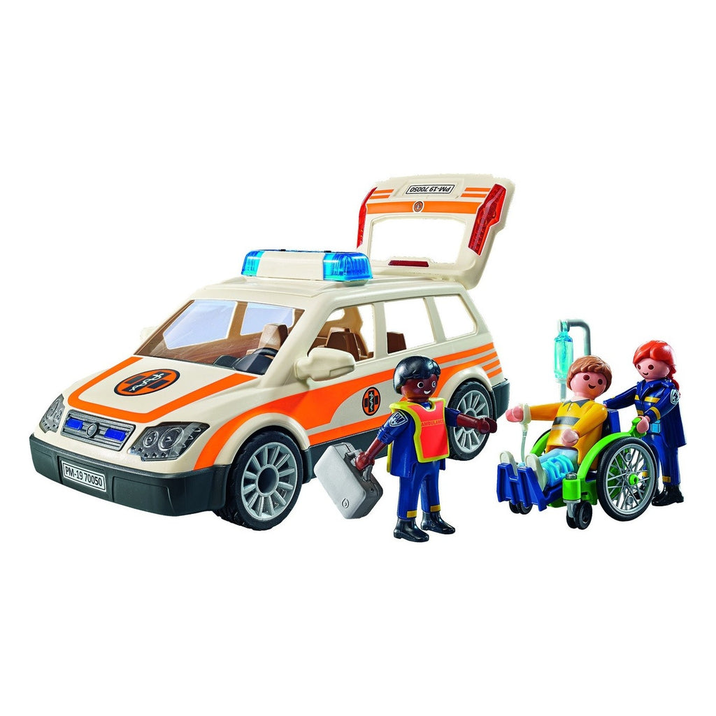 Playmobil City Life Όχημα Πρώτων Βοηθειών με Διασώστες 71037