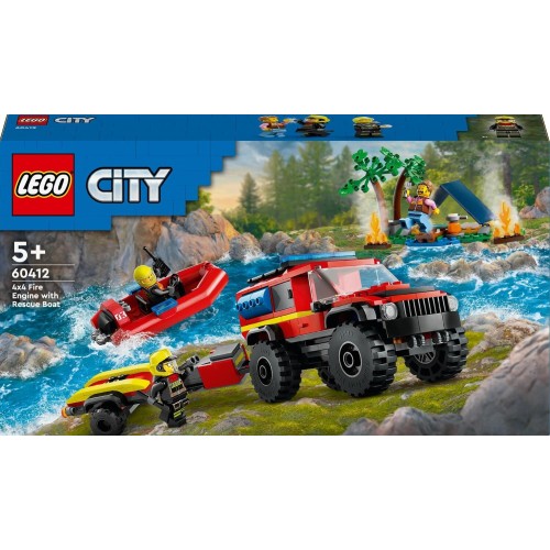 LEGO City 4X4 Fire Truck With Rescue Boat (60412)