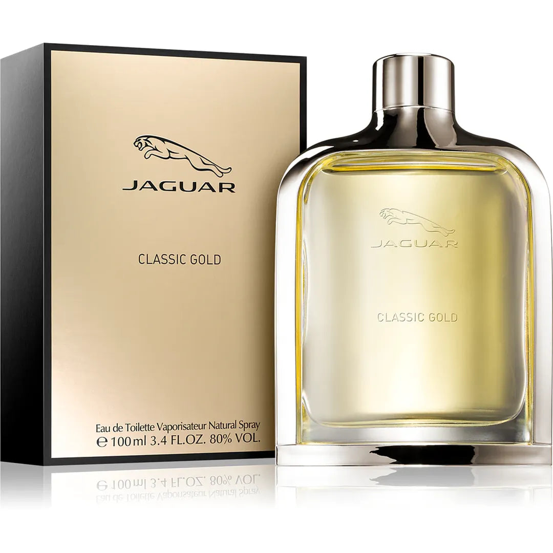 Jaguar | Classic Gold Men Eau De Toilette Spray 100ml | Warm & Creamy | JCG100