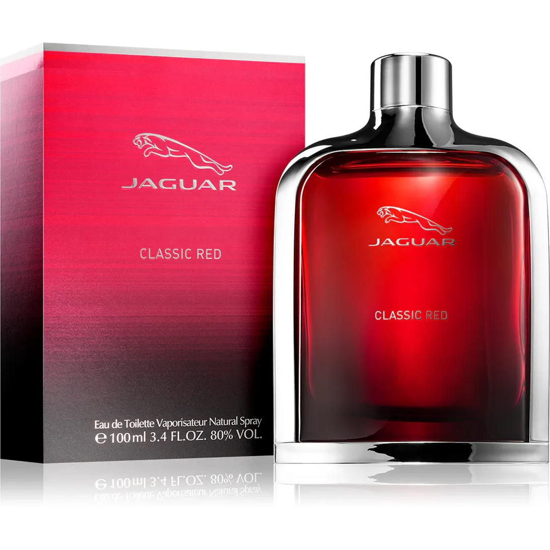 Jaguar | Classic Red Men Eau De Toilette Spray 100ml | Fruity & Energetic | JCR100