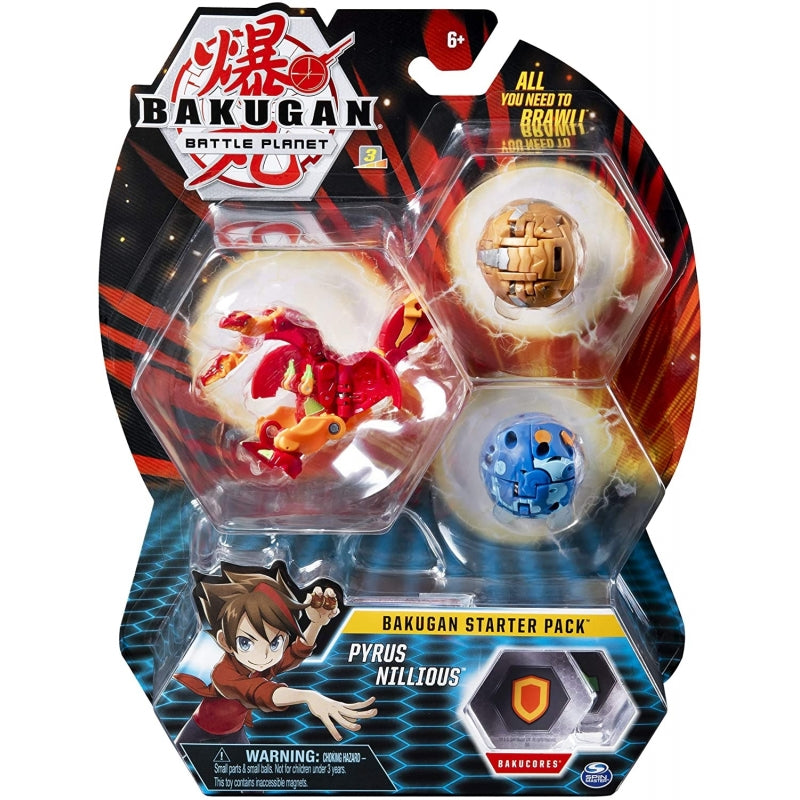 Spin Master Bakugan Battle Planet: Bakugan Starter Pack – Pyrus Nillious (20114997)