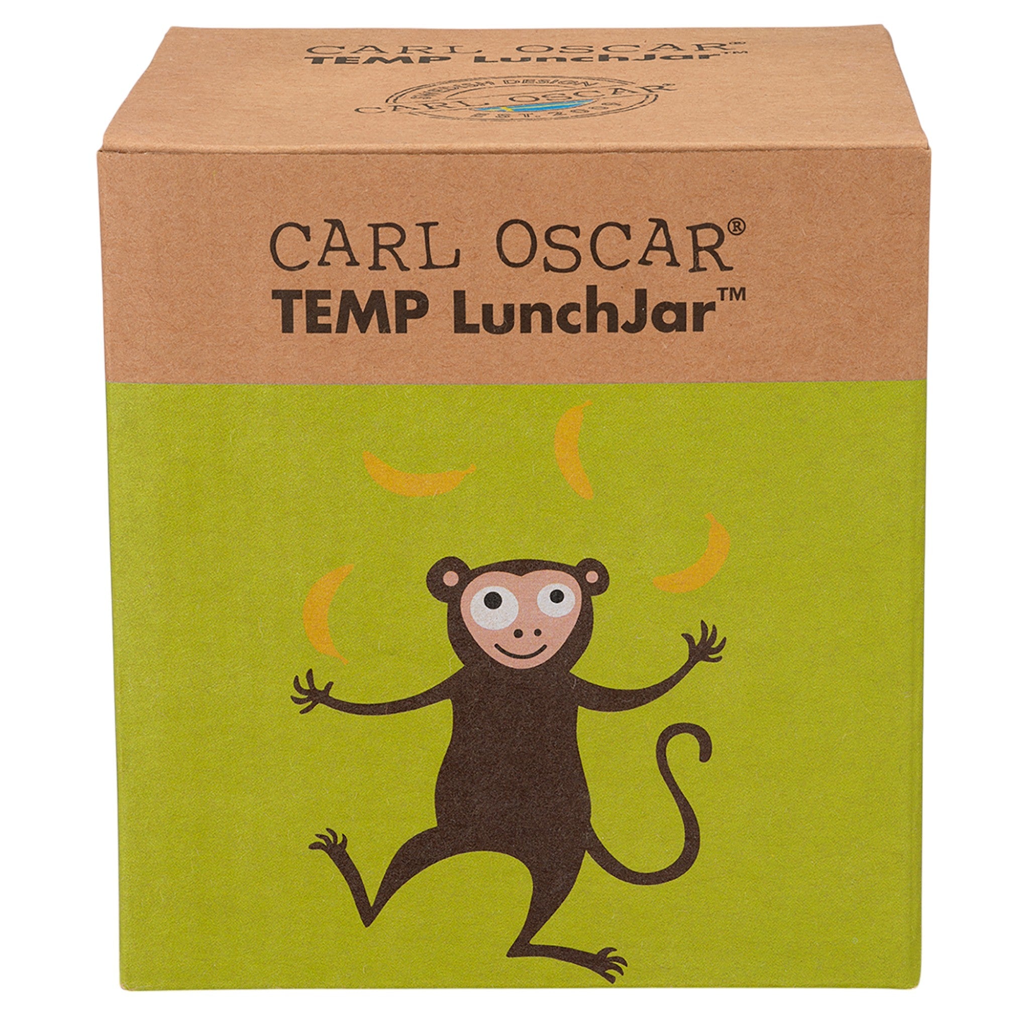 CARL OSCAR. Ανοξείδωτο θερμός φαγητοδοχείο με μαχαιροπίρουνο 500ml TEMP LunchJar Μαϊμού - Λάιμ