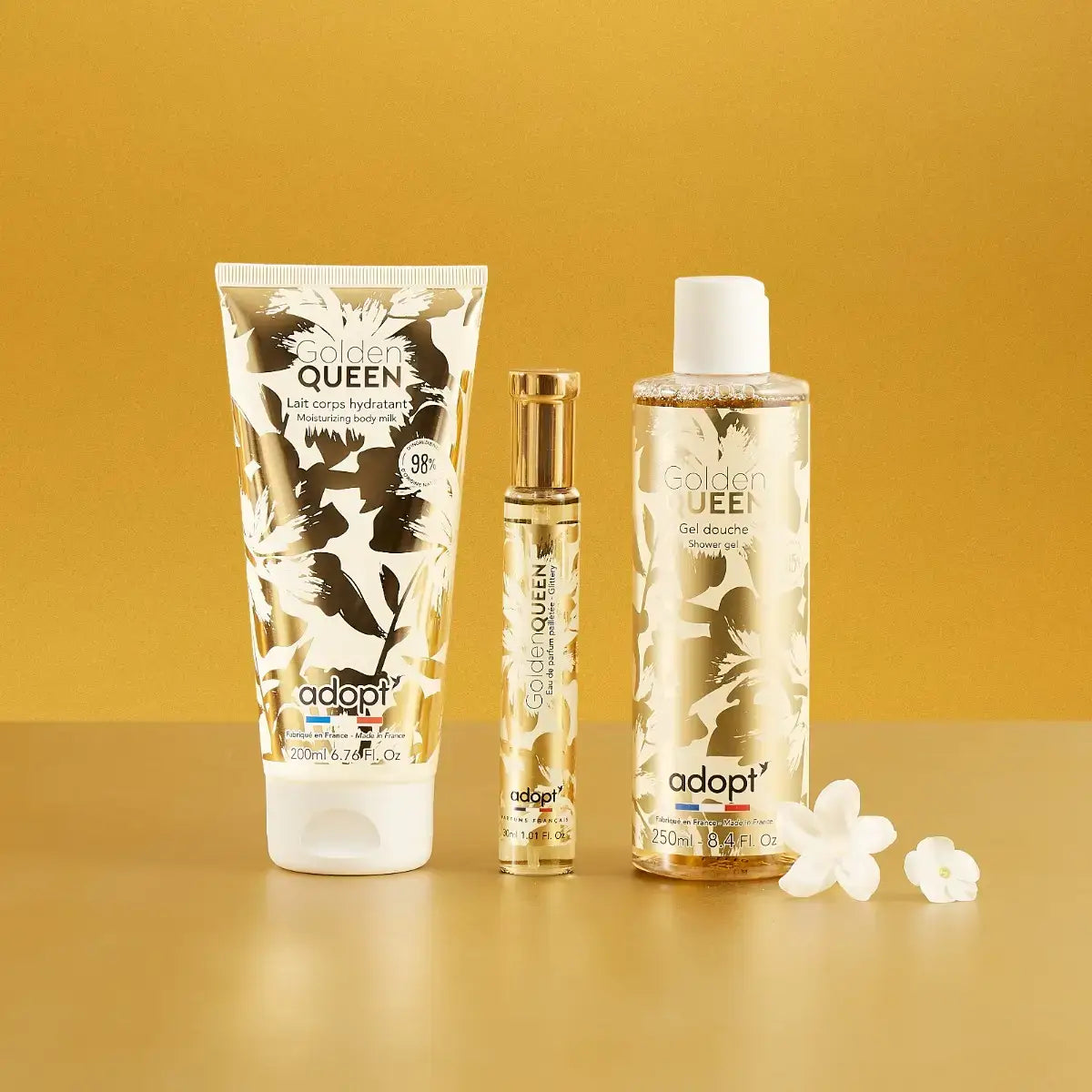 Golden Queen Gift Box Eau De Parfum - Shower Gel - Body Milk | Adopt