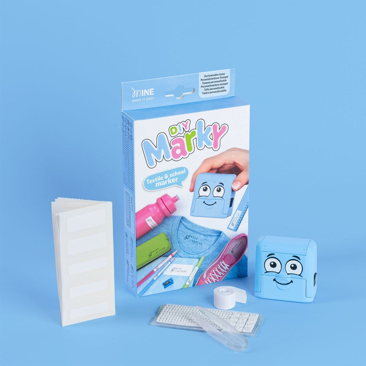 COLOP Arts &amp; Crafts Σφραγίδα Υφασμάτων &amp; τάπερ DIY Marky - Blue COL-168346
