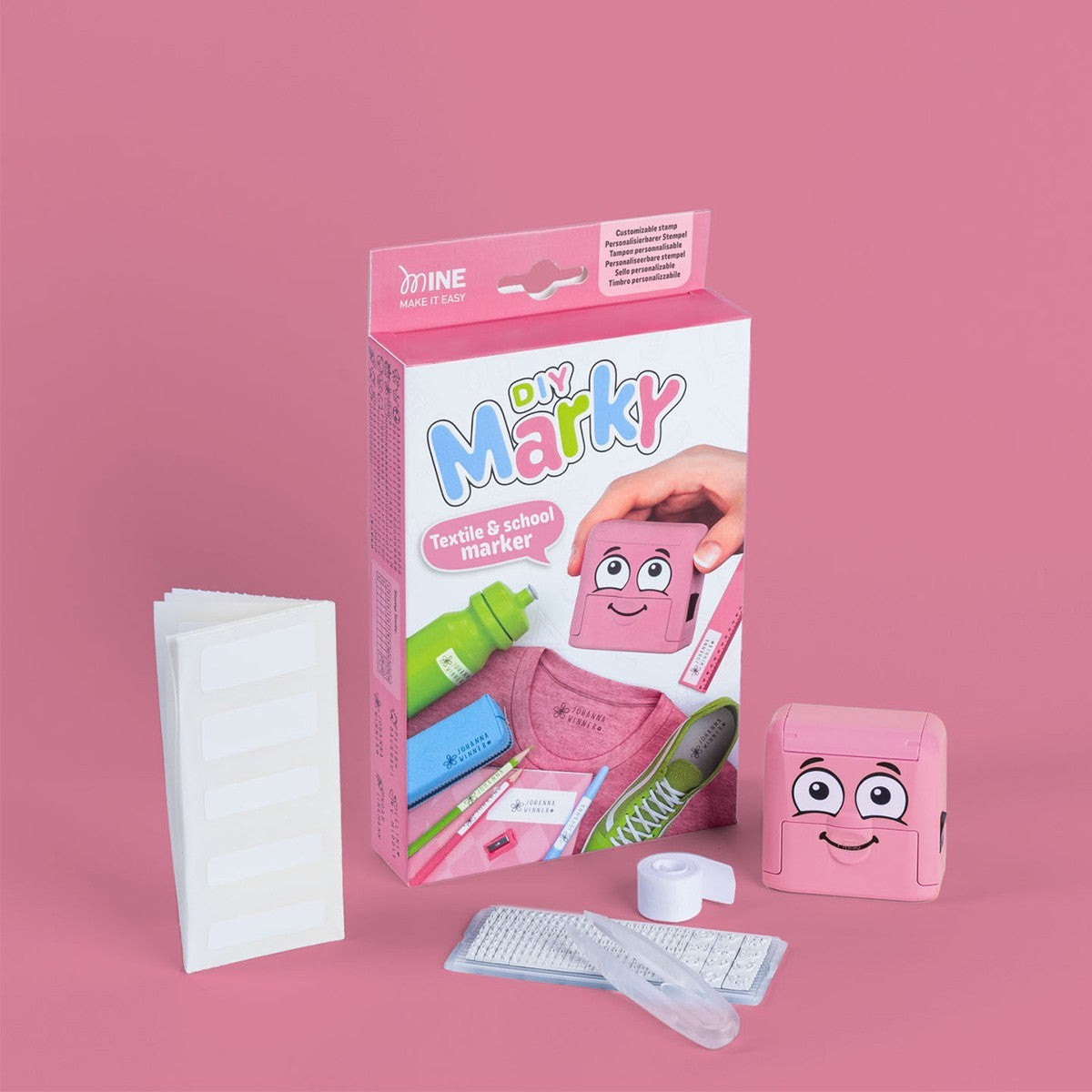 COLOP Arts &amp; Crafts Σφραγίδα Υφασμάτων &amp; τάπερ DIY Marky  - Pink COL-168350