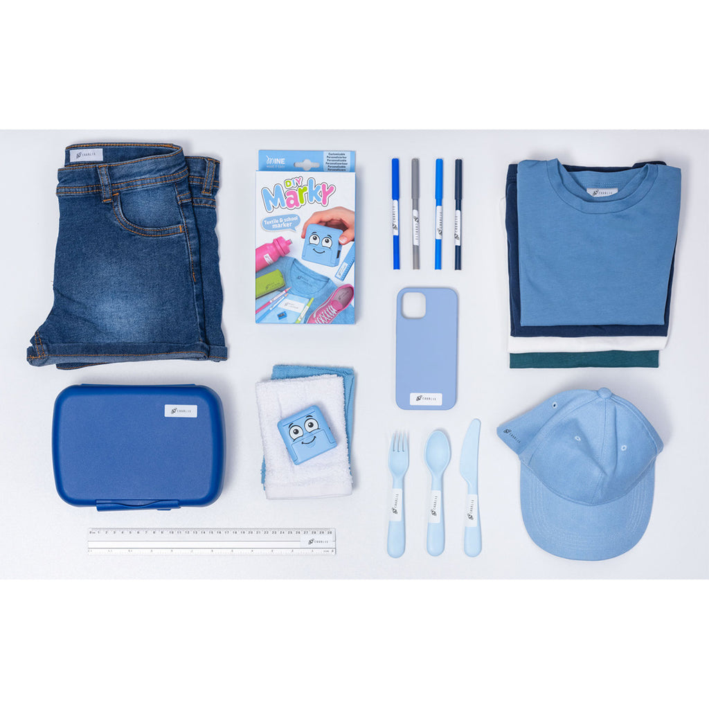 COLOP Arts &amp; Crafts Σφραγίδα Υφασμάτων &amp; τάπερ DIY Marky - Blue COL-168346