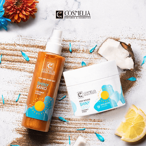Body Mousse -Shiny Sand-  Άρωμα Καρύδα & Εσπεριδοειδή 200ml | Cosmelia