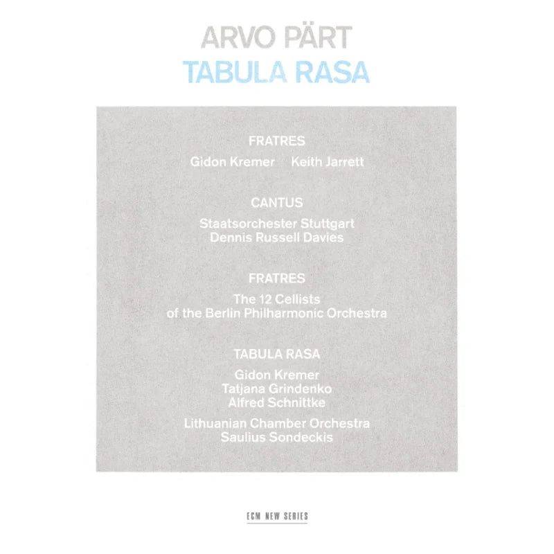 Arvo Pärt: Tabula Rasa (Special Book Edition)