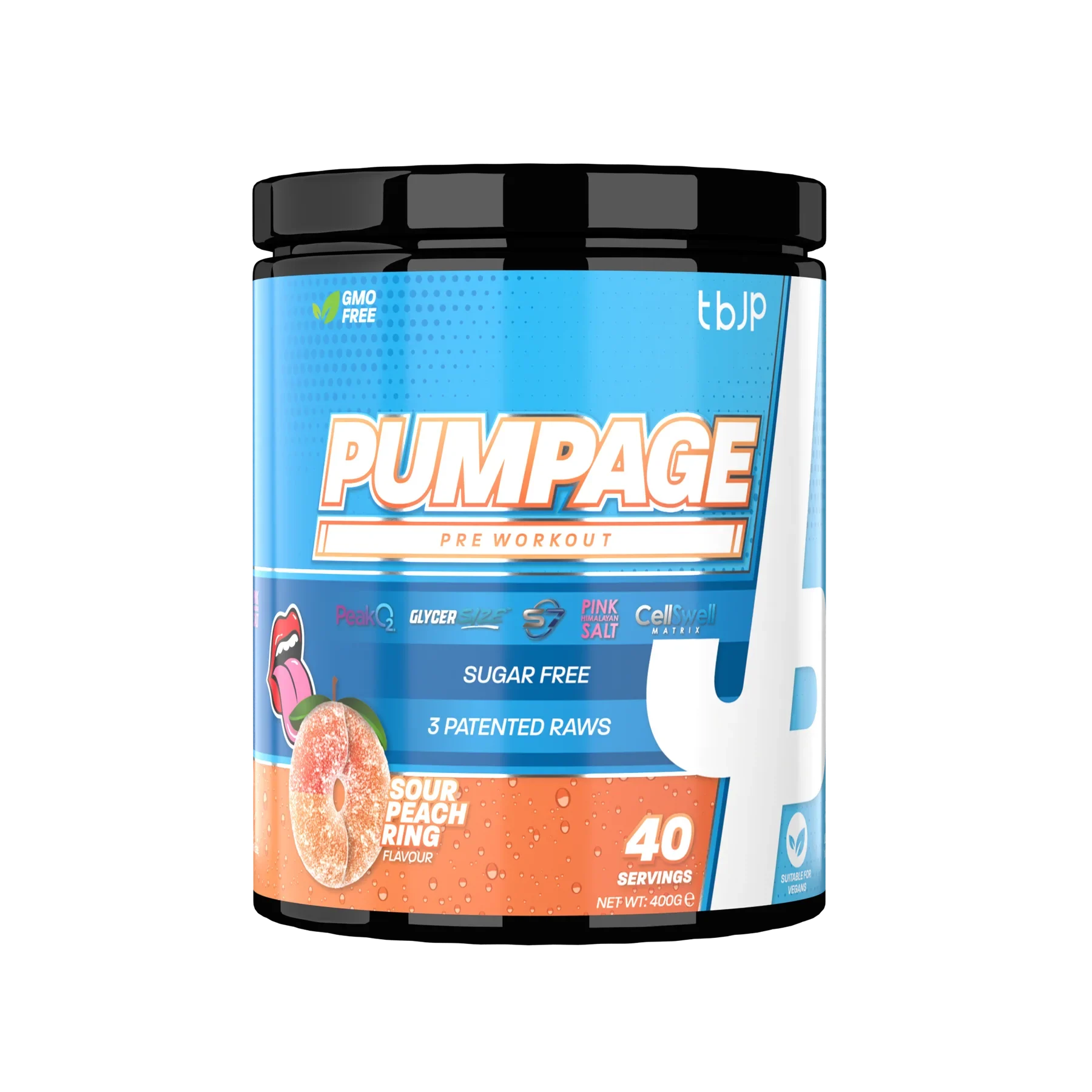 TbJp Pumpage Stim Free Pre-Workout 400gr