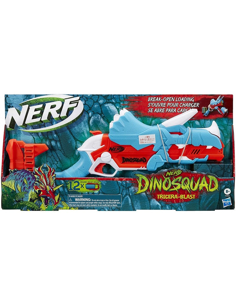 Nerf Dinosquad Tricerablast 12 Βελάκια Nerf F0803