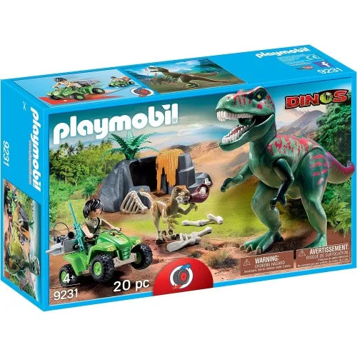 Εξερευνητής με γουρούνα και T-Rex