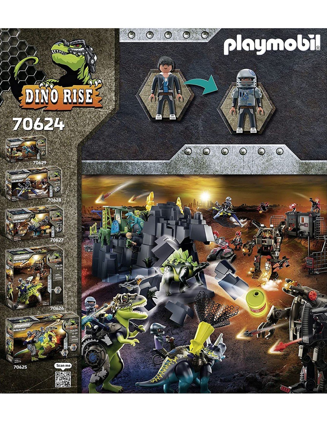 Playmobil Dino Rise T-Rex: Η Μάχη Των Γιγάντων 70624