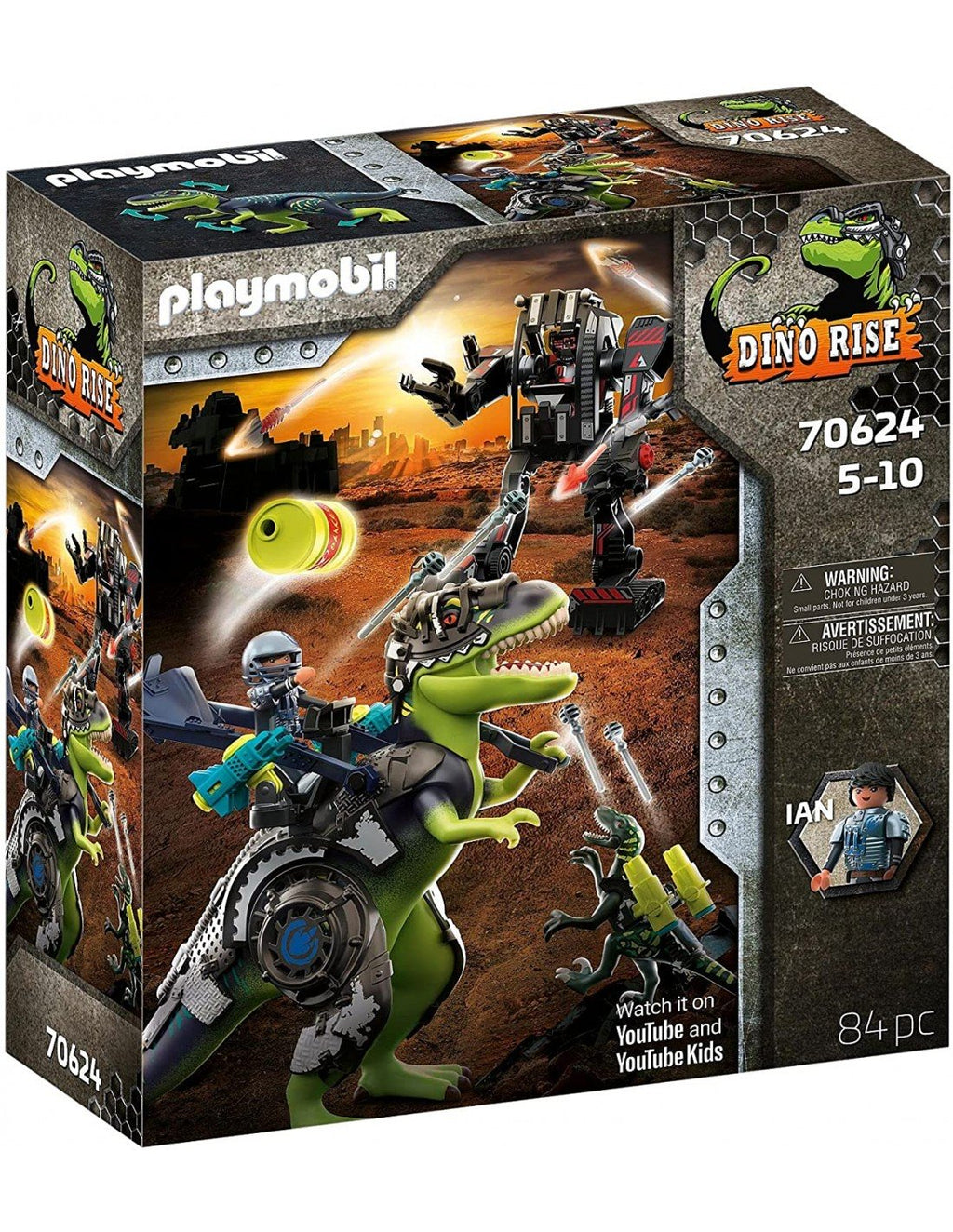 Playmobil Dino Rise T-Rex: Η Μάχη Των Γιγάντων 70624