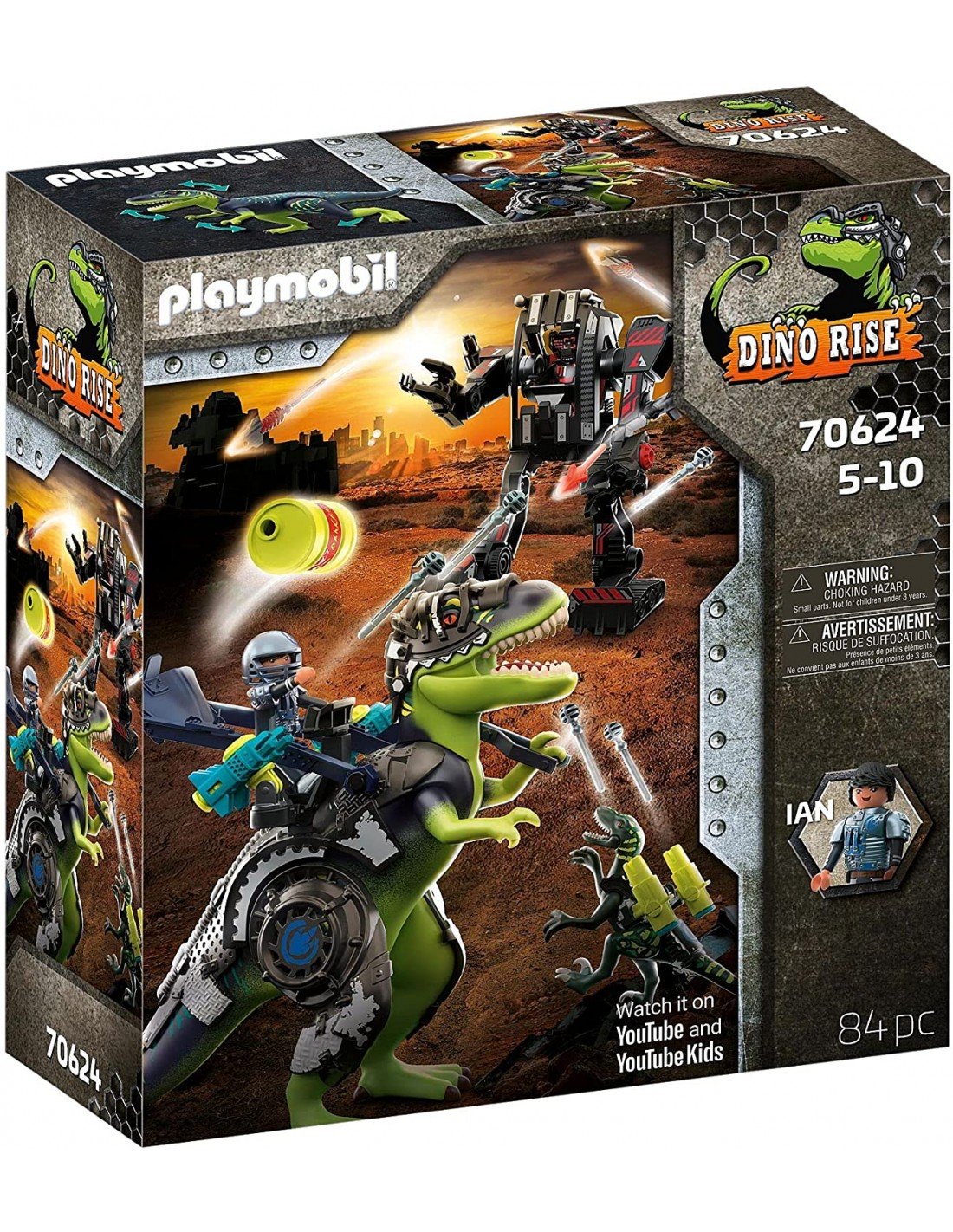 Playmobil Dino Rise T-Rex: Η Μάχη Των Γιγάντων 70624