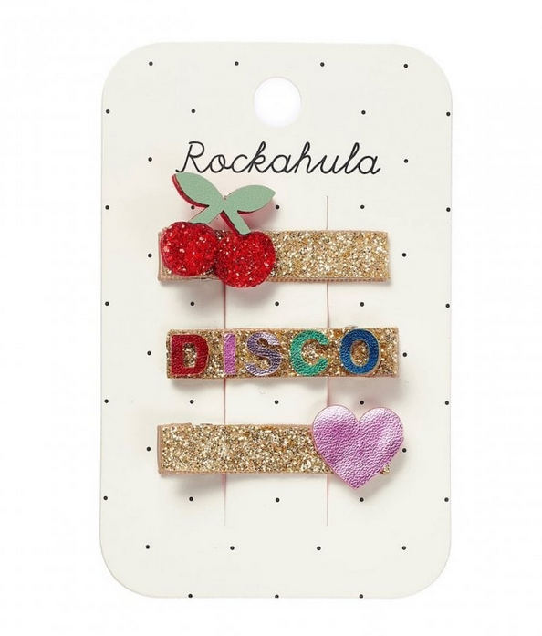 Rockahula Σετ 3 παιδικά κλιπσάκια Disco H2418M