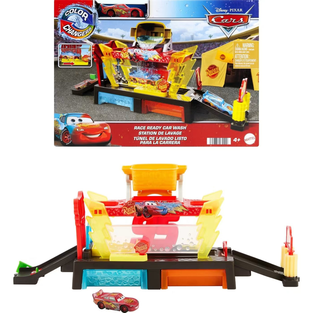 Mattel Disney Cars Cars Πλυντήριο Χρωμοκεραυνών Disney Pixar Cars Σετ Παιχνιδιών JBM70