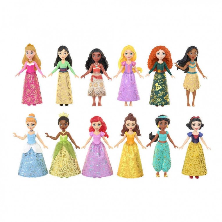 Disney Princess Μίνι Κούκλα – 12 Σχέδια (HLW69)