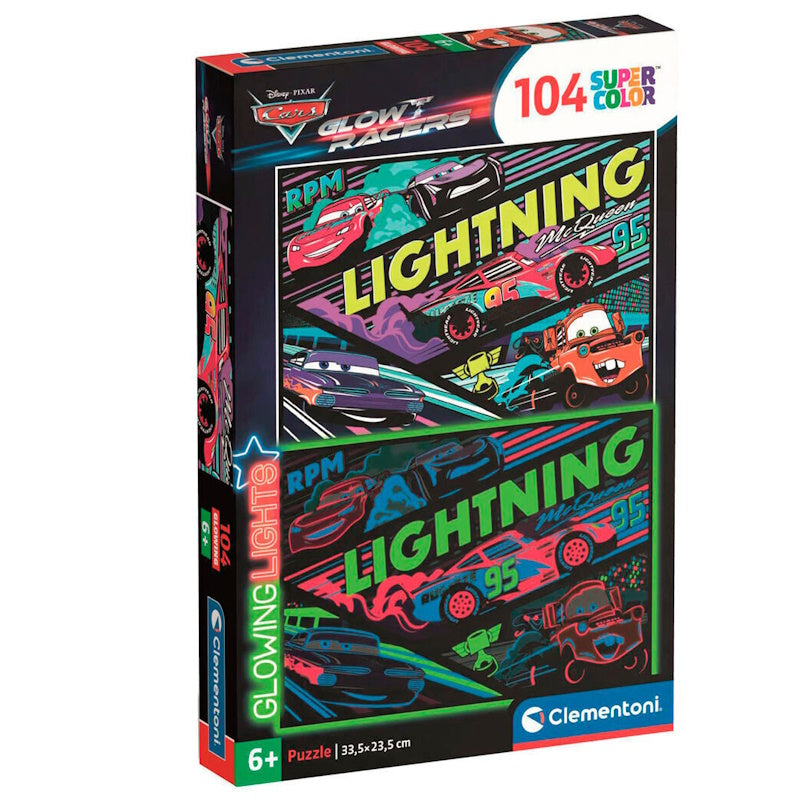Clementoni Παζλ Disney Cars Glowing Puzzle 104 κομμάτια