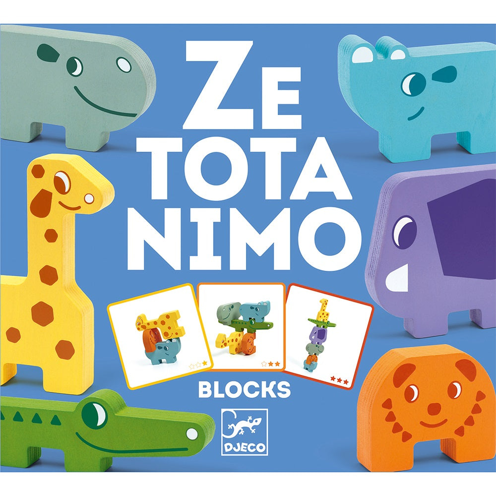 Djeco Ξυλ. Παιχνίδι Ισορροπίας Πυραμίδα ζωάκια με κάρτες
