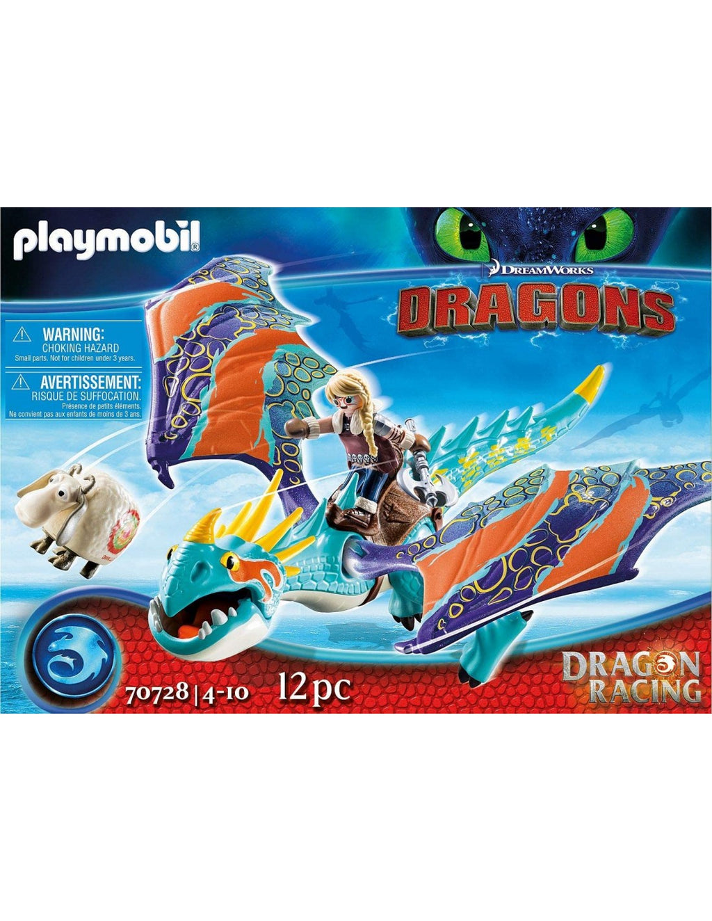 Playmobil Dreamworks Dragon Racing: Άστριντ Και Λευκή Οργή 70728