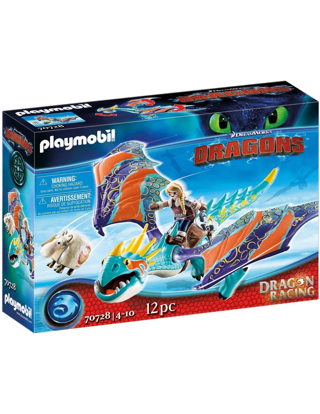 Playmobil Dreamworks Dragon Racing: Άστριντ Και Λευκή Οργή 70728