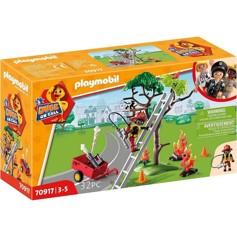 Playmobil Duck On Call-Επιχείρηση Πυροσβεστικής:Διάσωση Γάτας! (70917)