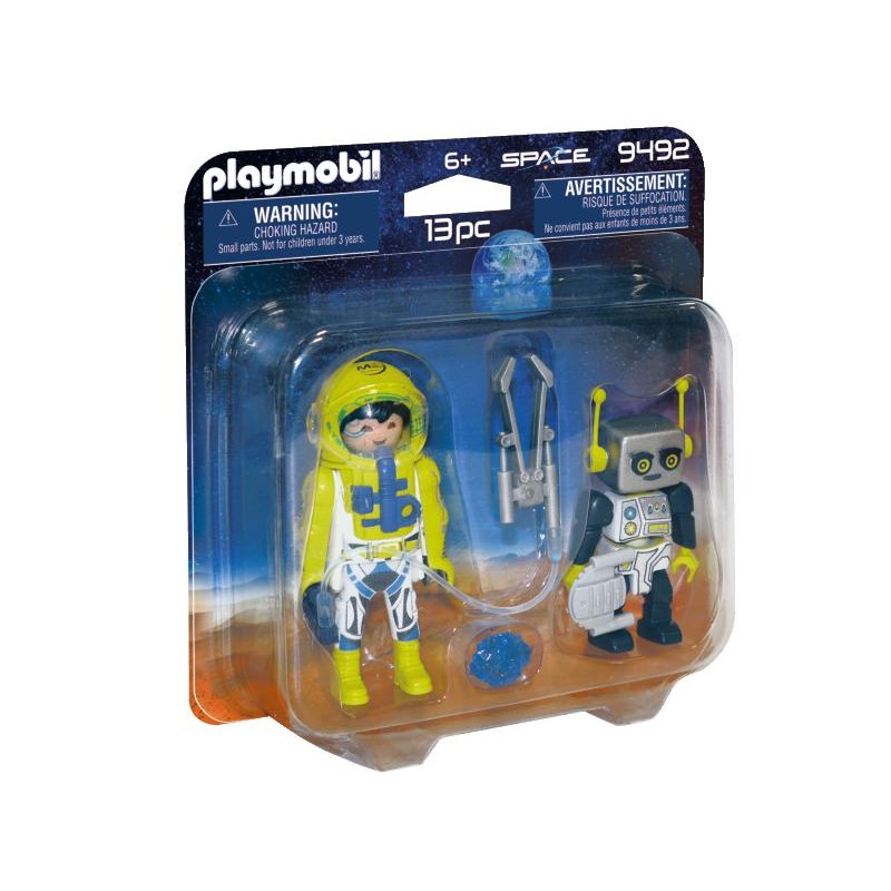 Playmobil Duo Pack Αστροναύτης Και Ρομπότ 9492