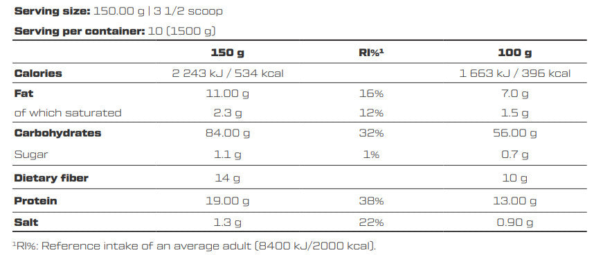 Scitec Nutrition Oatmeal 1500g